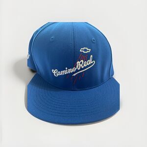 Chevy El Camino Fitted Hat Blue 1976 Americana Decky Cap Mission Bell Logo